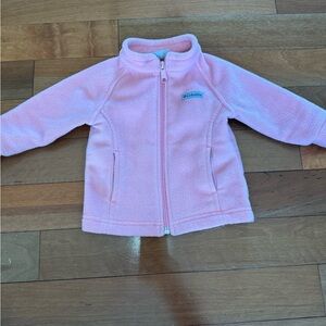 Columbia 6-12m Soft Pink Full-Zip Jacket